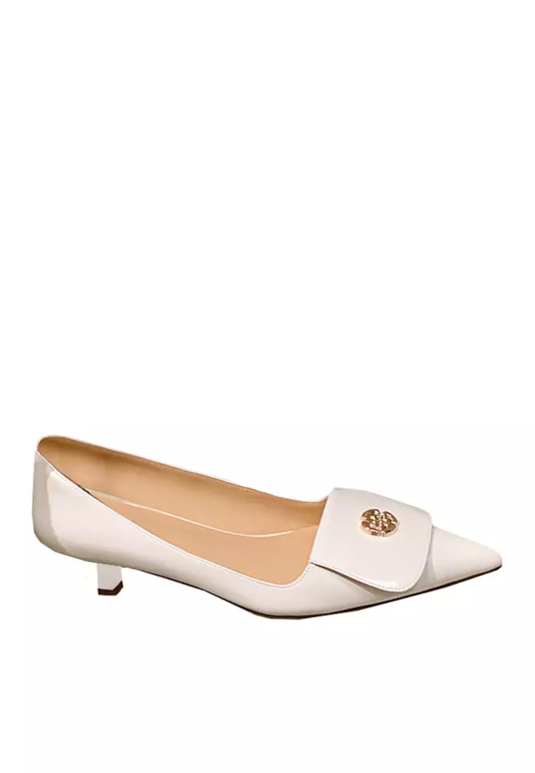 Discount on Twenty Eight Shoes  shoes - SKU: VANSA Sheep Leather Buckle Low Heel Pumps VSW-H-6302