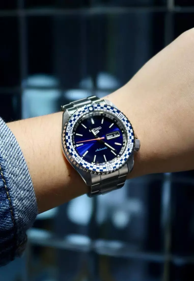 Special Edition Men Automatic Diver Watch SRPK65K1 Silver Stainless Steel Strap