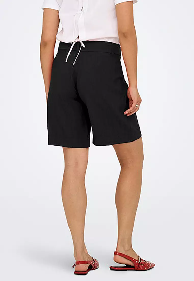 High Waist Bermuda Shorts