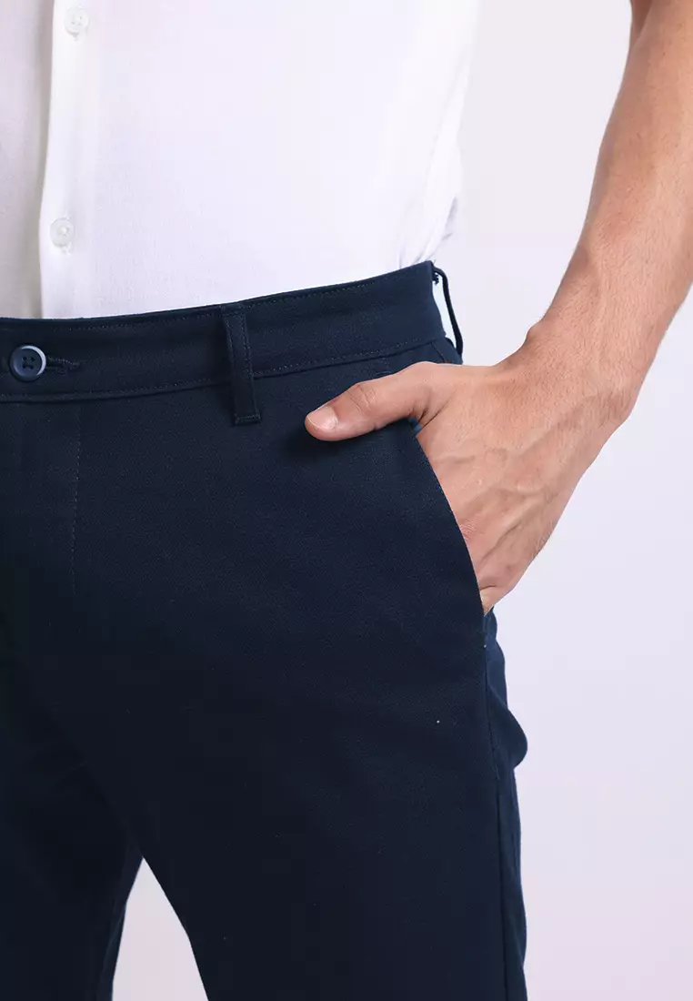 Manzone Celana Panjang Chinos Pria Amir 1 - Black Warna Black