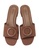 Noveni brown Ring Strap Detail Sandals 10B1ASHA210B24GS_4