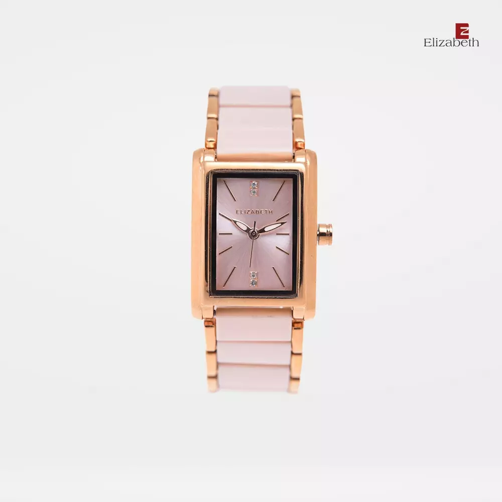 Jam Tangan Wanita - Elizabeth | Marble Strap 2201-0919 | Marble Pink