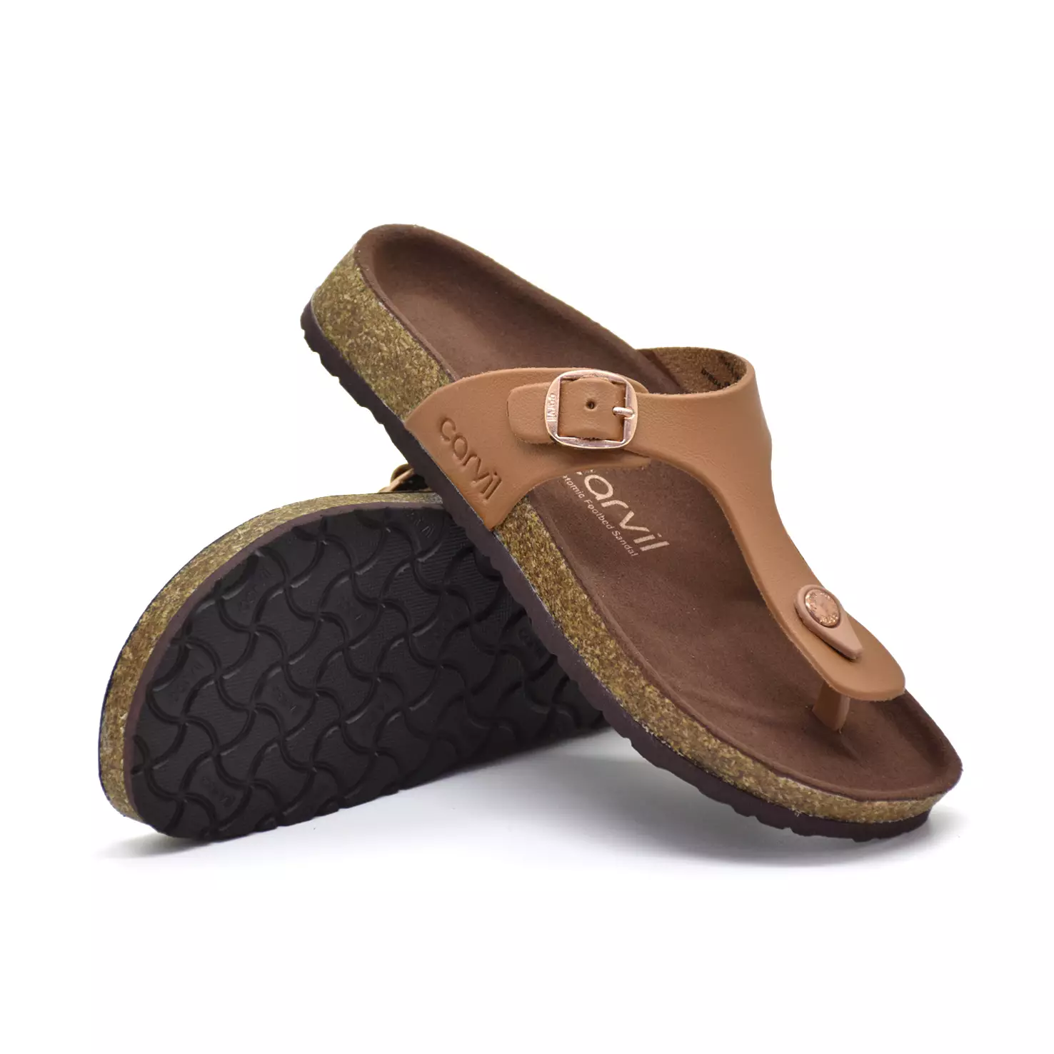 Carvil Sandal Wanita Julliet-01 L Camel