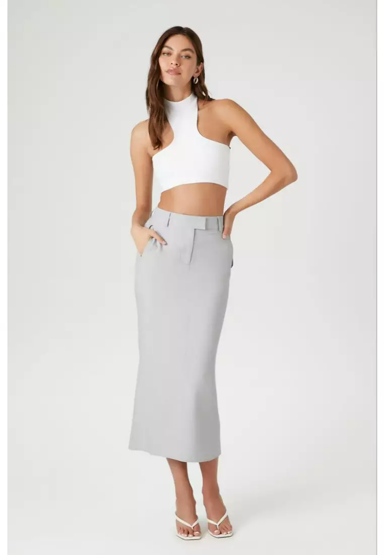 Pleated chiffon maxi outlet skirt forever 21