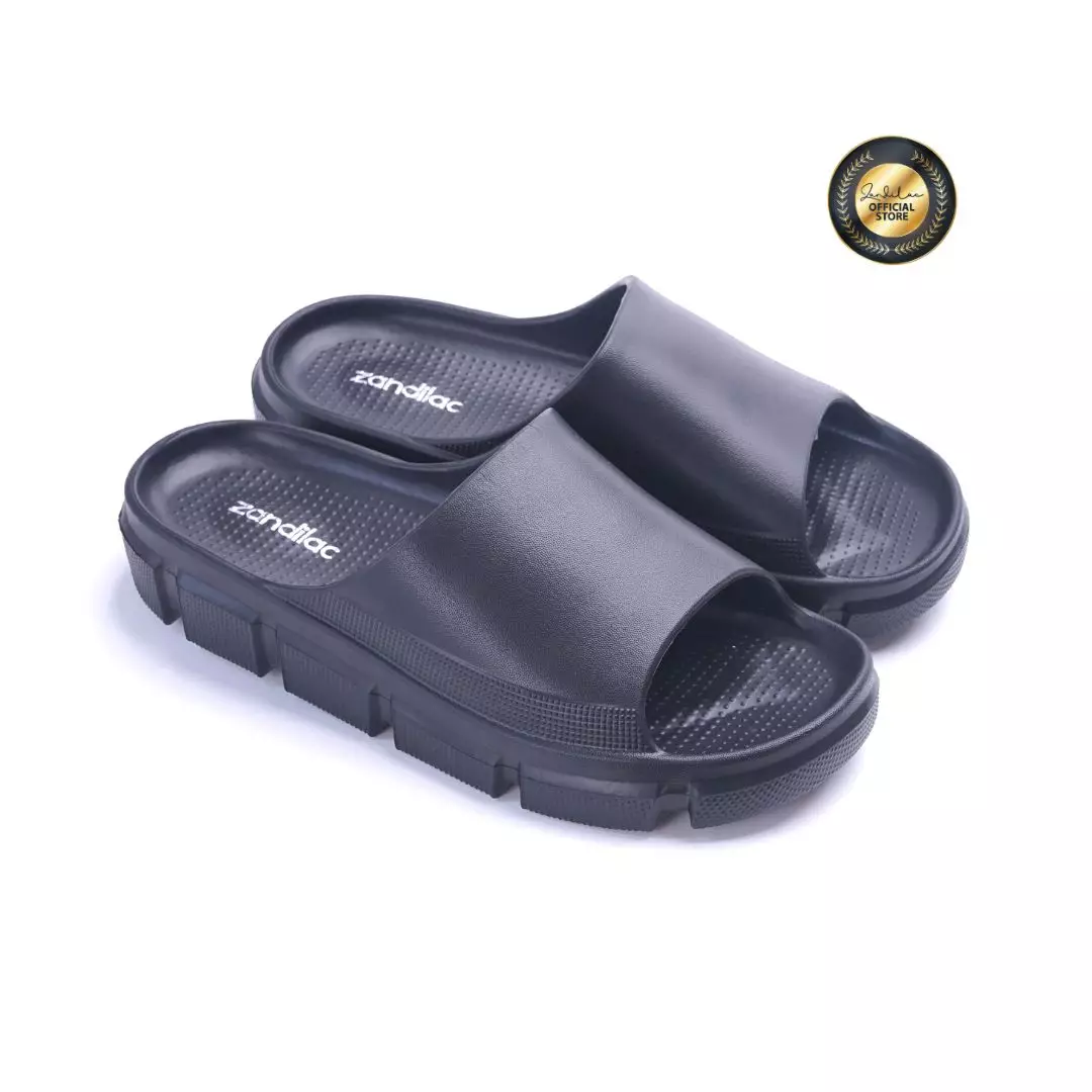 ZANDILAC - SANDAL LAKI DEWASA CH122306LD selop full karet - HITAM