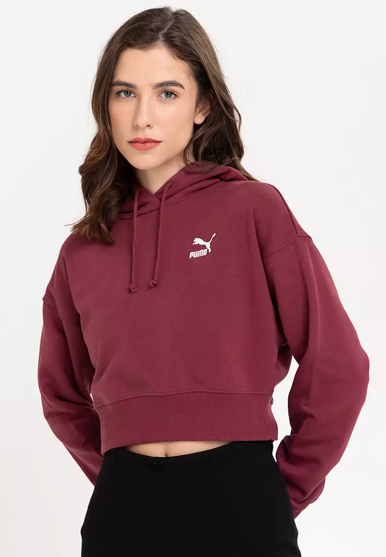 Jual PUMA Classics Cropped Hoodie Original 2024 ZALORA Indonesia