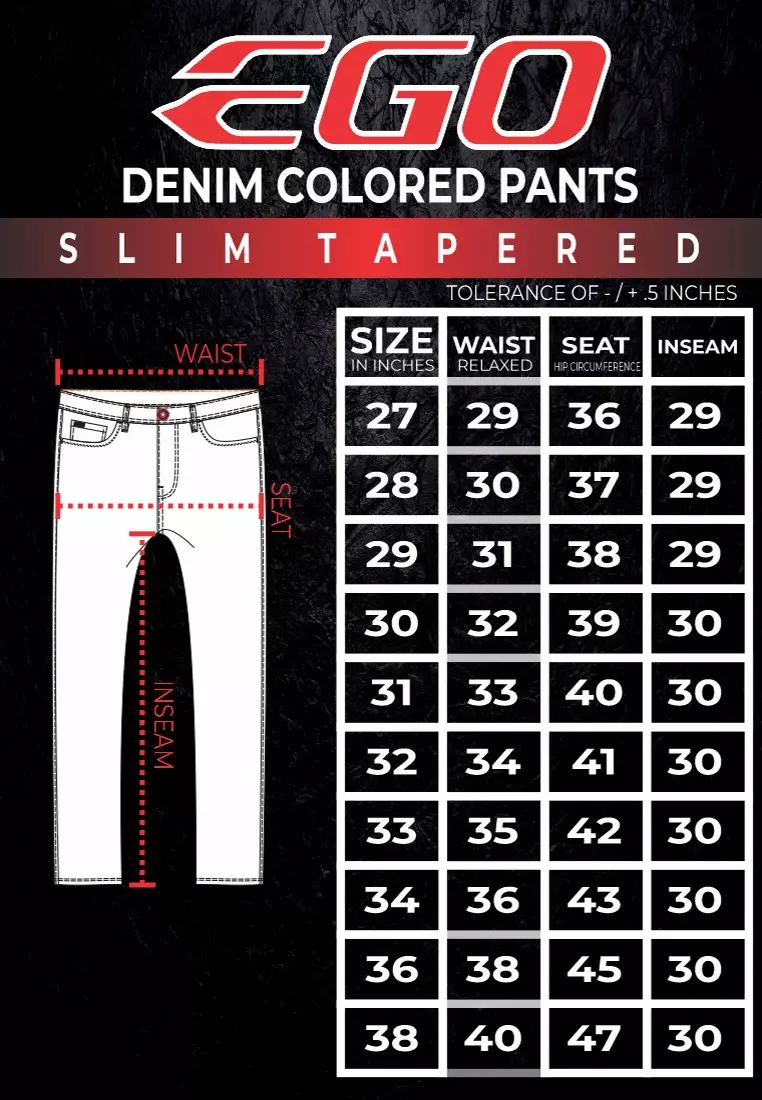 Colored Long Pants Slim Straight Stretch