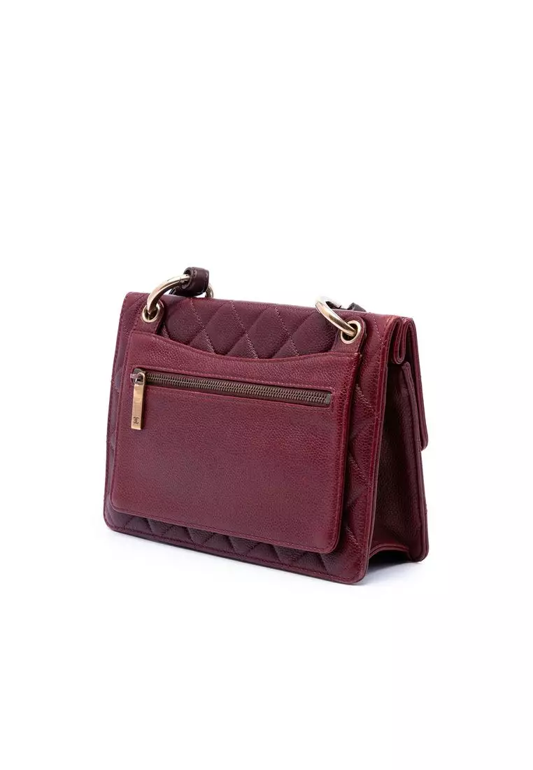 Pre-Loved Chanel Paris Edinburgh Quilted Caviar Retro Class Flap