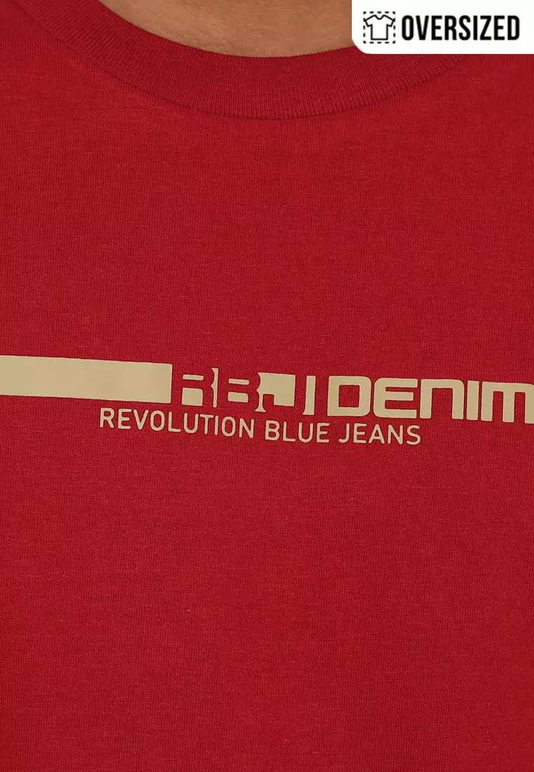 RBJ T-Shirt Cotton Oversized Pria 2079131731