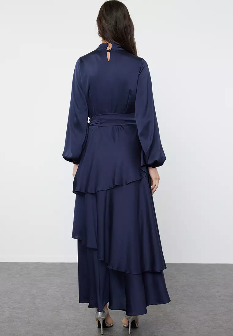 Belted Layered Dress