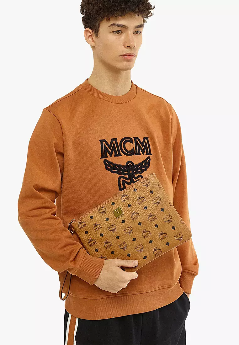 Wristlet Zip Pouch in Visetos Original