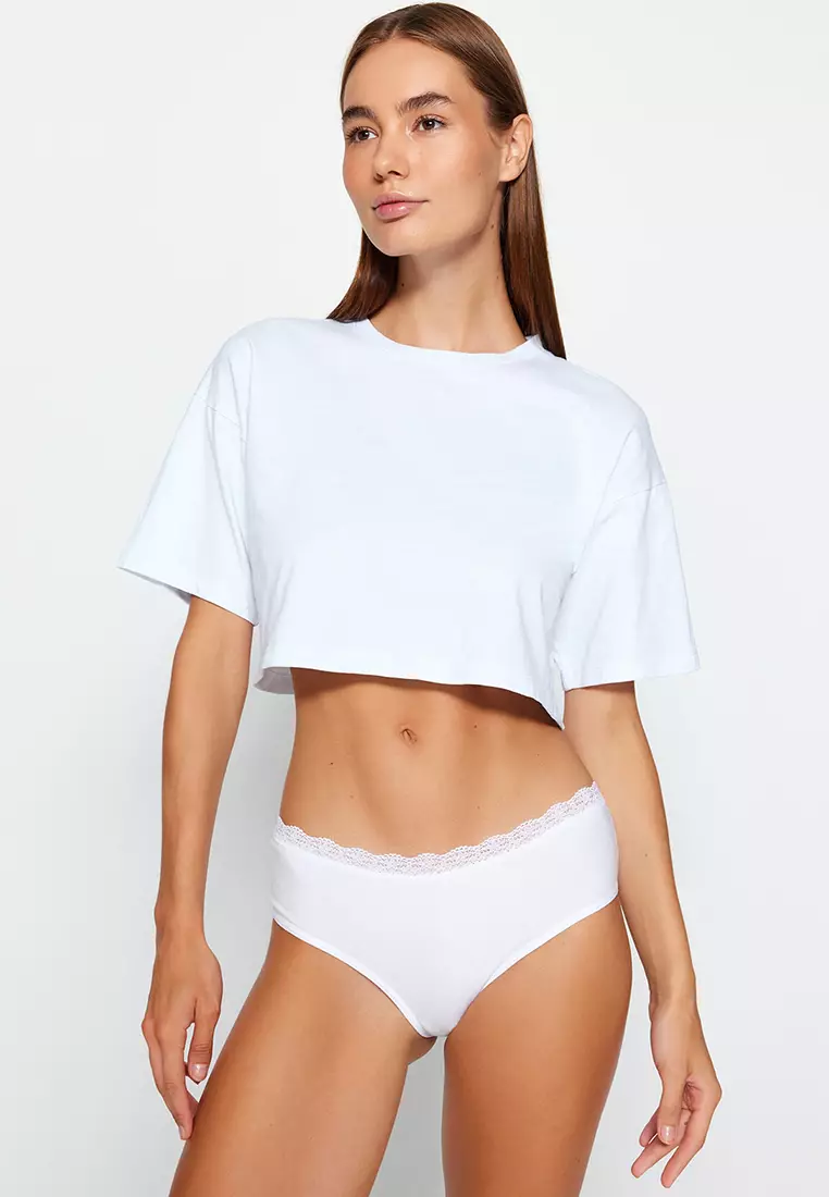3-Pack Hipster Lace Trim Panties