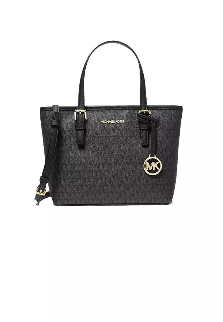 Michael kors jet set canvas tote sale