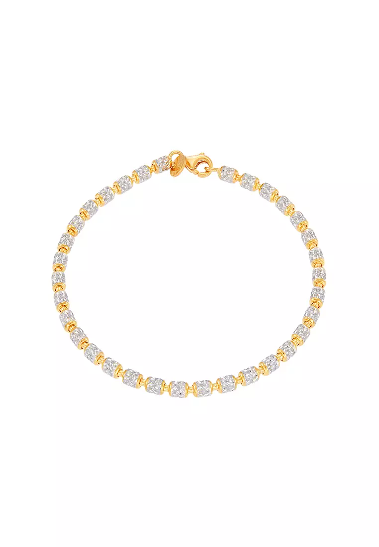 HABIB Oro Italia 916 Yellow and White Gold Bracelet GW49570124(3YW)-BI