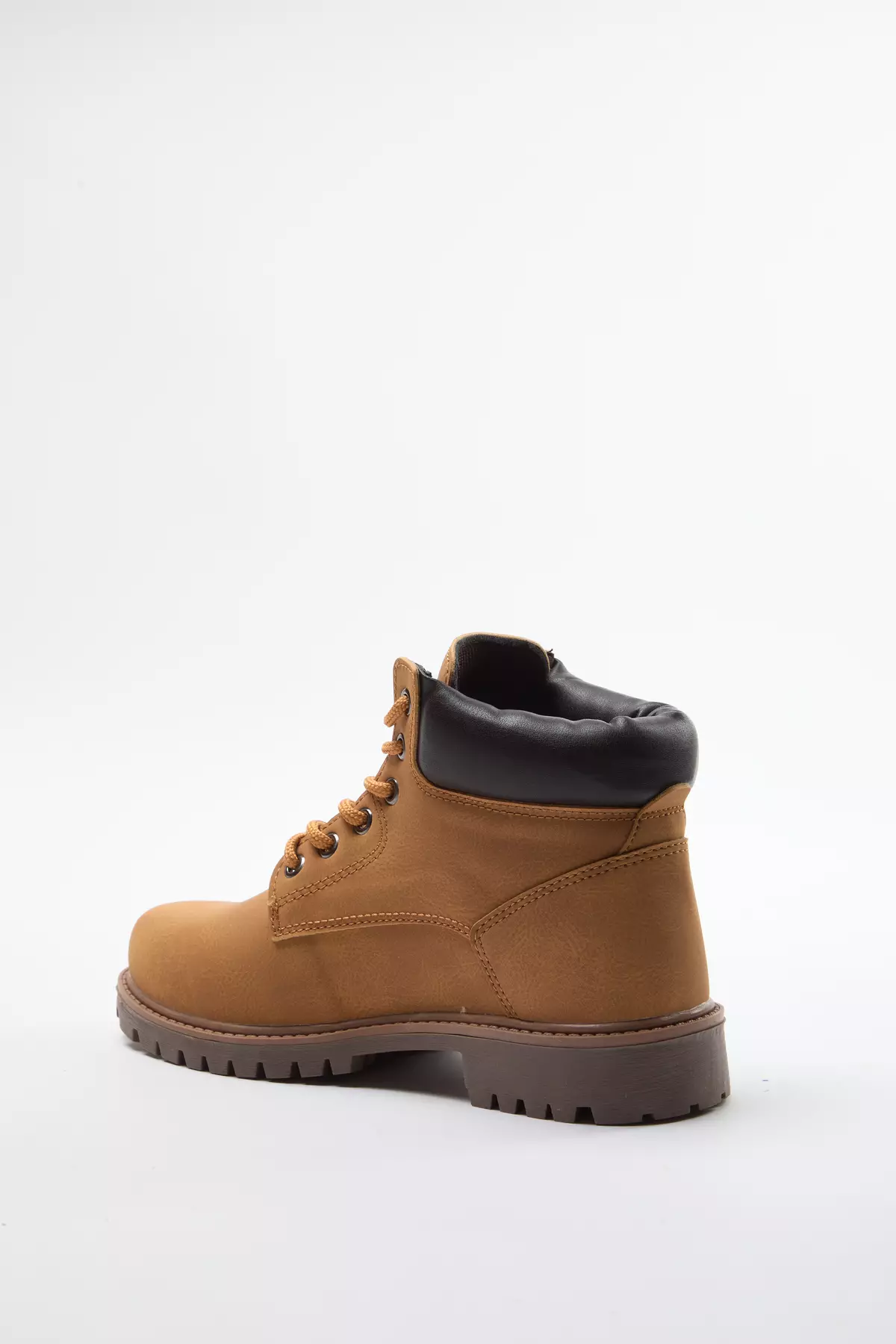 Men's Flat Lace-Up Camel Boots - Takaw25Bo00042