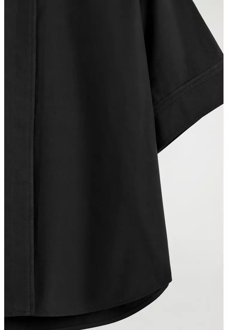 OVERSIZED SHORT-SLEEVED COTTON SHIRT