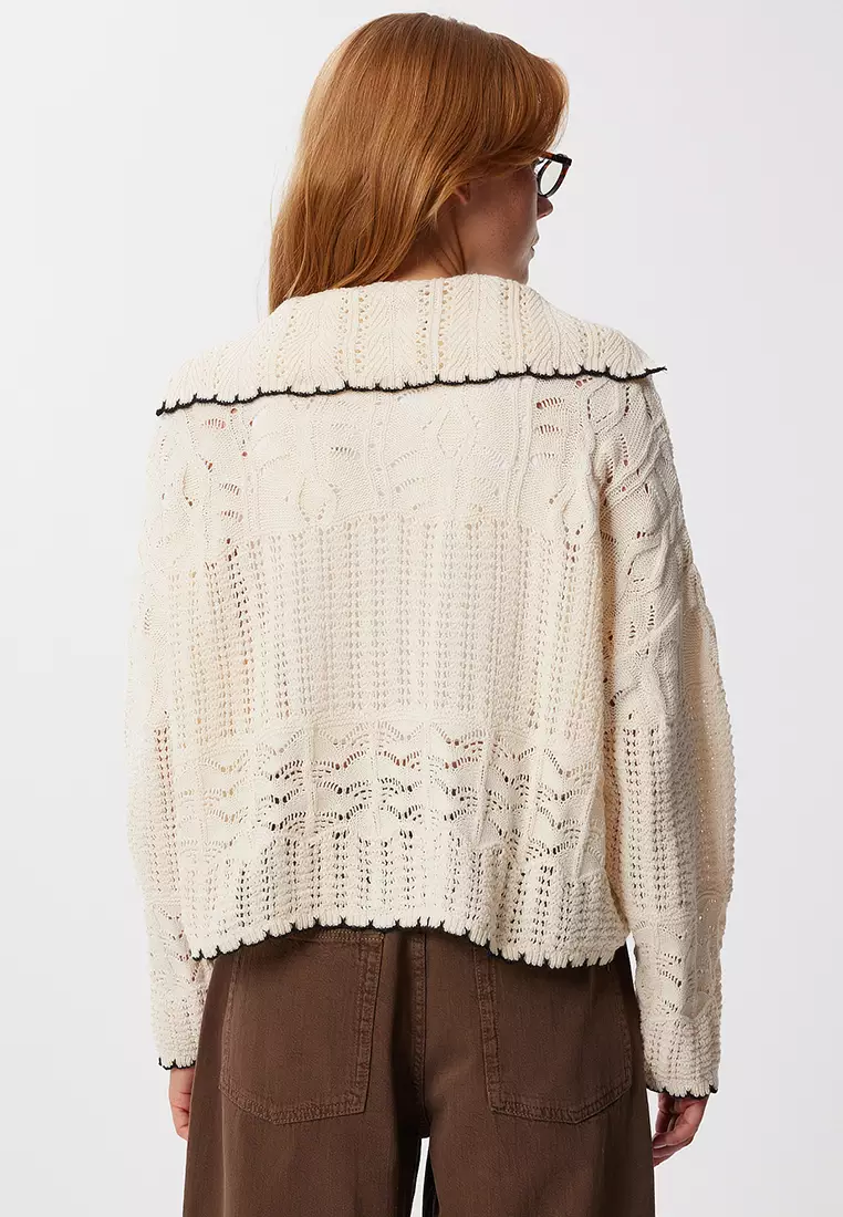 Openwork Knit Cardigan