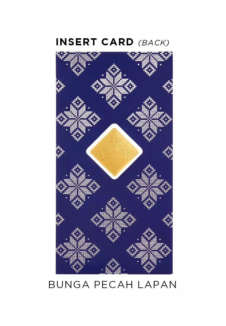 HABIB Songket Collection (Bunga Pecah Lapan) | 999.9 Gold Wafer (0.20g)