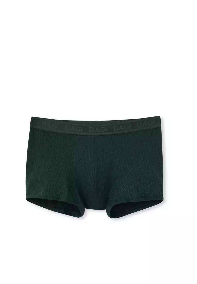 Buy DAGİ Dark Green Basic Boxer, Geometric Patterned, Regular Fit
