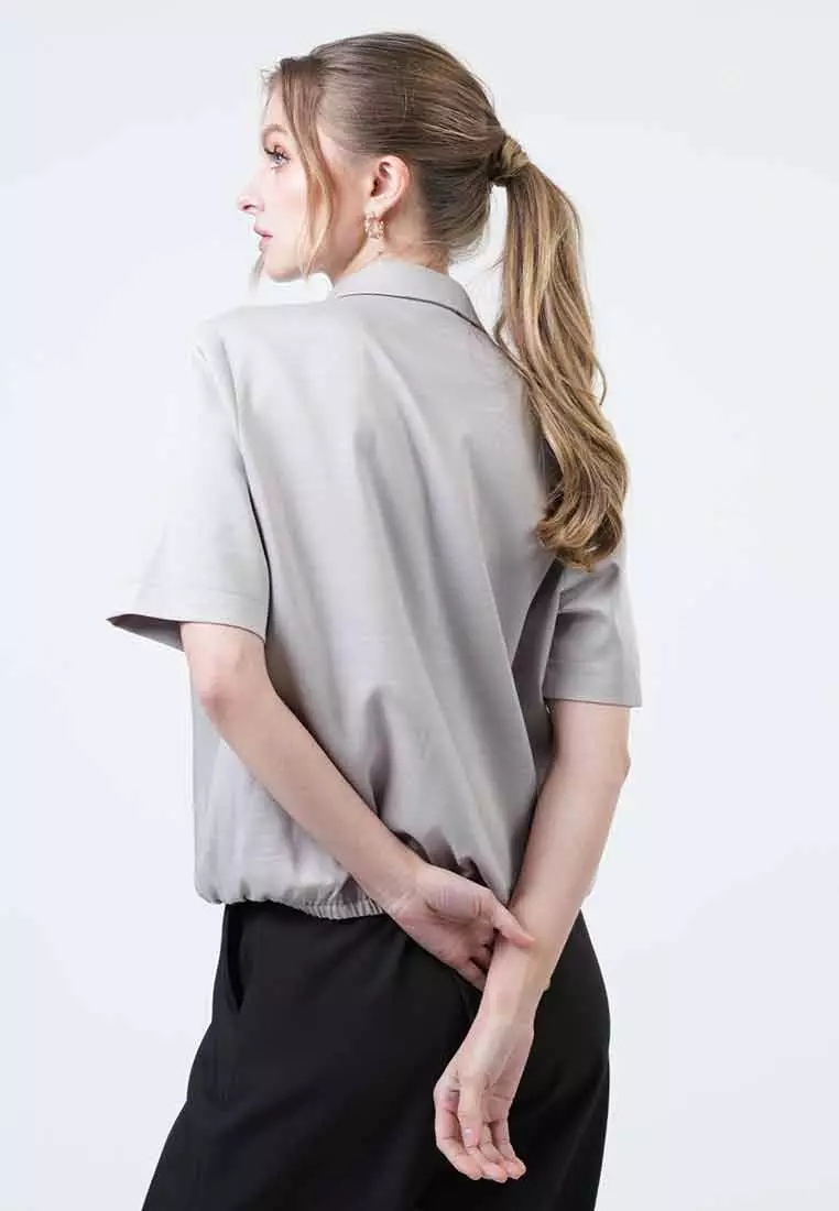Kinsley Elastic Hem Utility Top