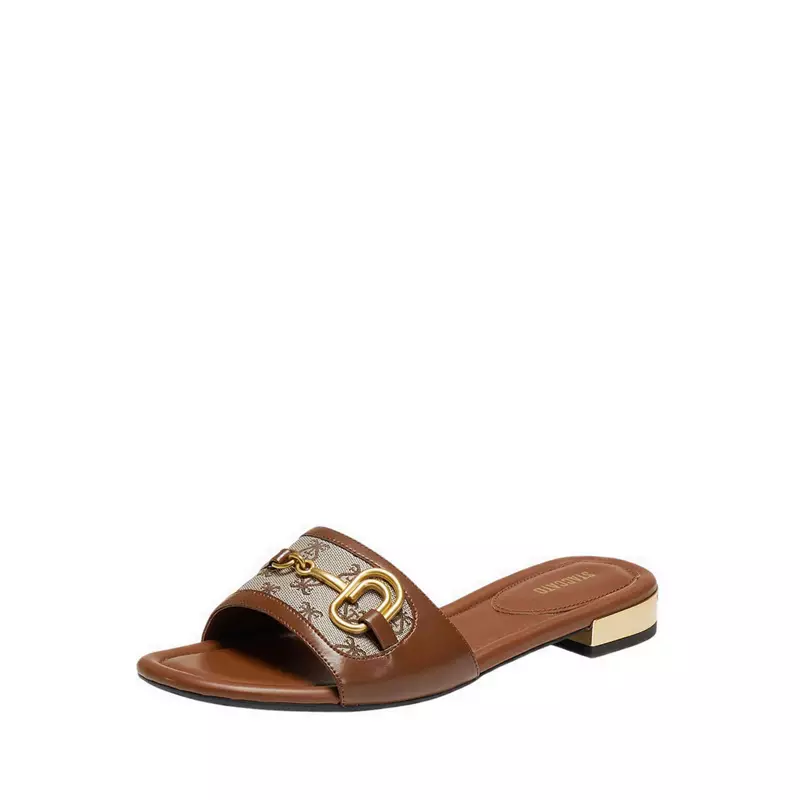Staccato EDU25-CEF Women's Flat Sandals - Coffee