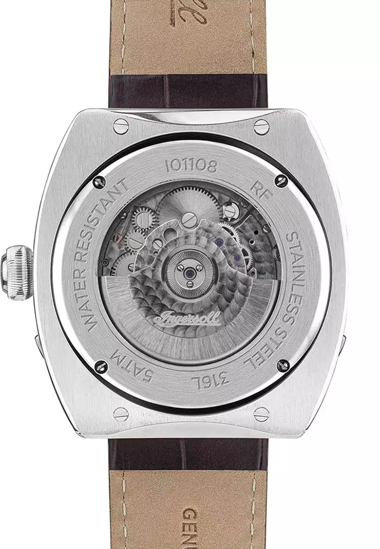 Ingersoll Michigan Brown Leather Analog Automatic Watch For Men INI01108