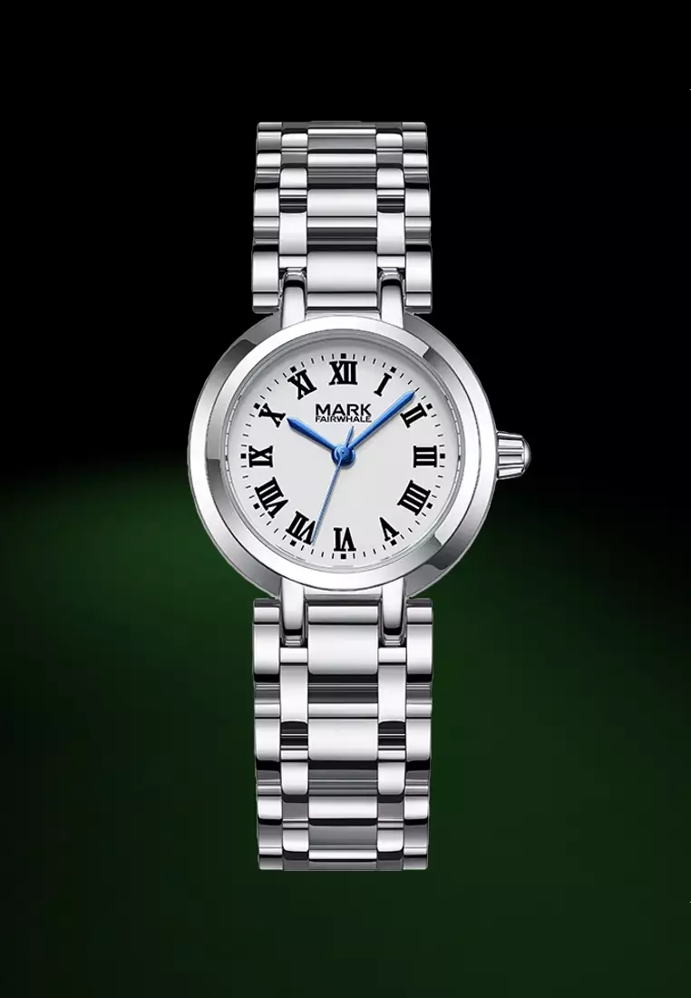 Ladies Stainless Steel Quartz Watch, 23mm, Metal Bracelet