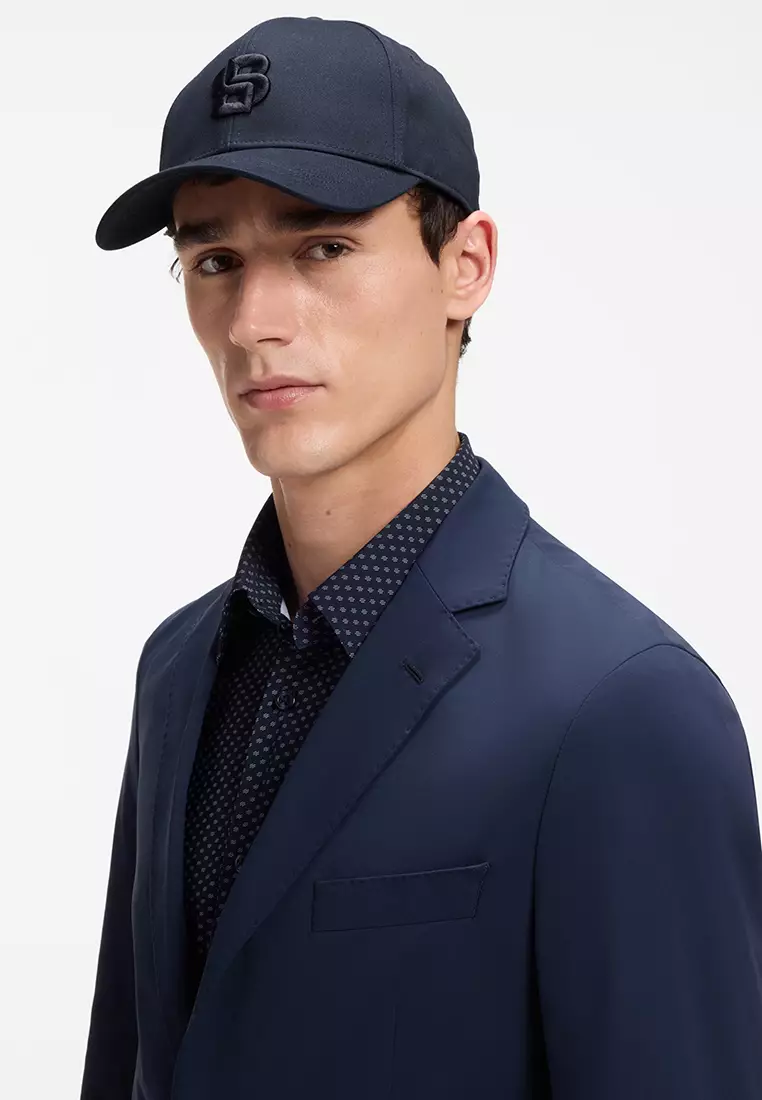 Embroidered Double B Monogram Twill Cap - BOSS Business