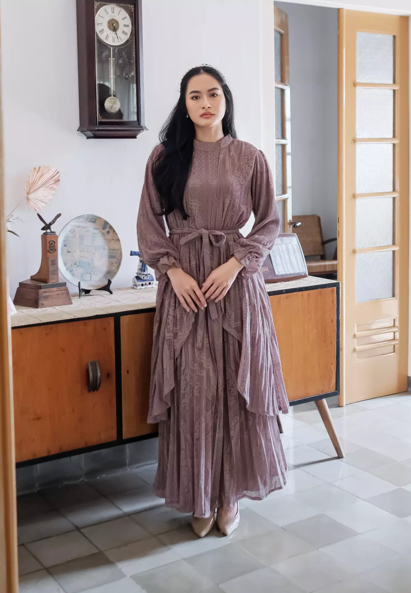 Lysandra Dress - Dusty Orchid