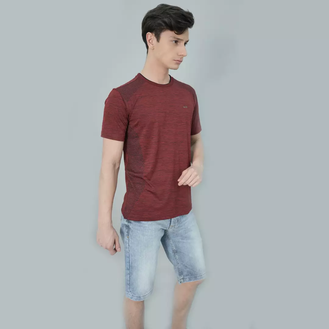 LGS - Celana Pendek Jeans Pria Motif Washed Whiskers - JSS.454.PS079.A670.C