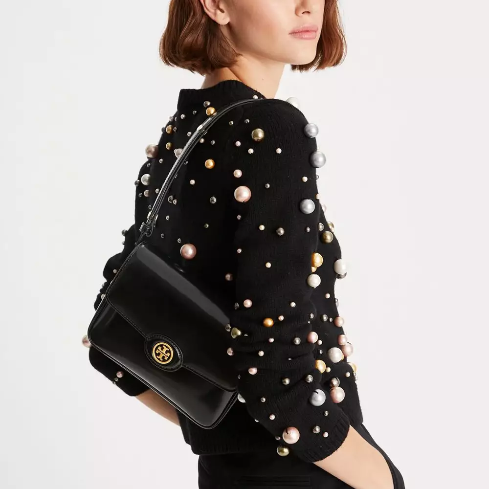 Robinson Spazzolato Convertible Shoulder Bag Black