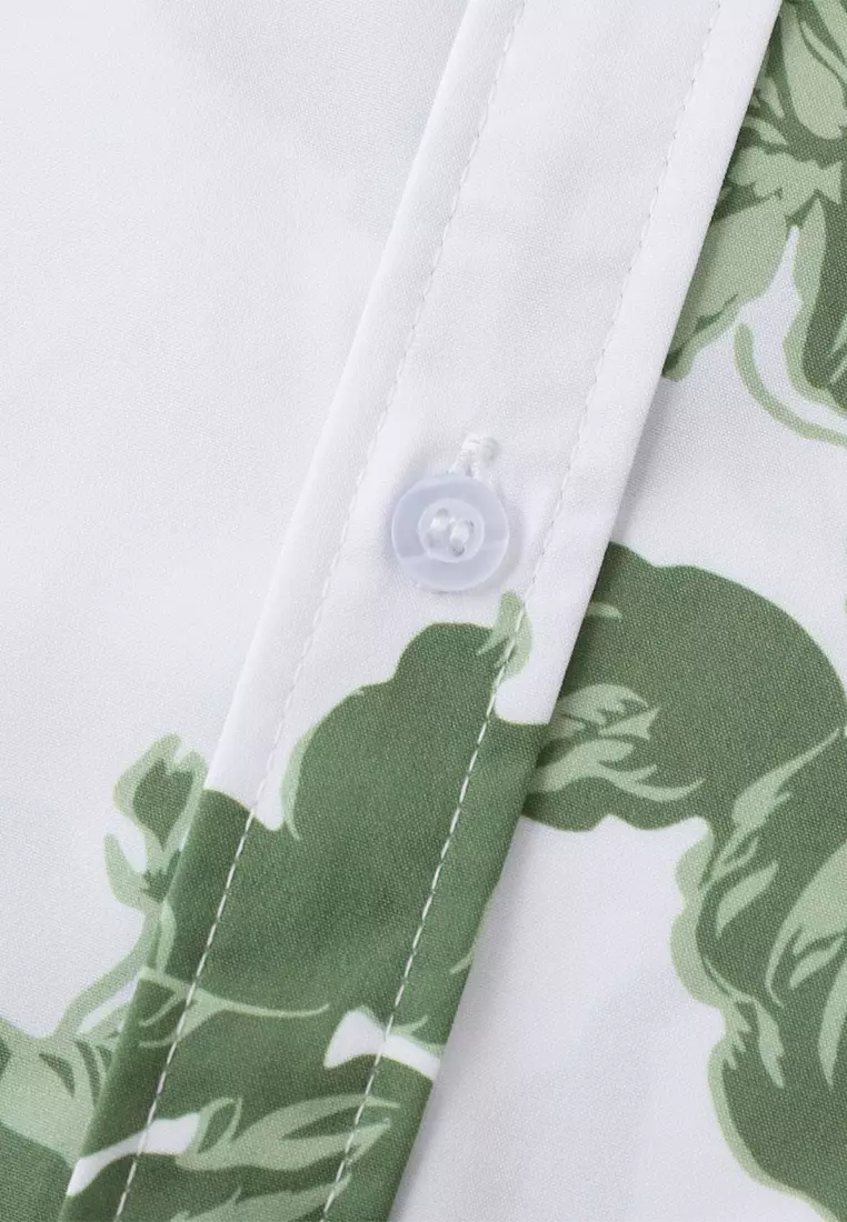 Hawaiian Print Short Sleeve Shirt YL-C311