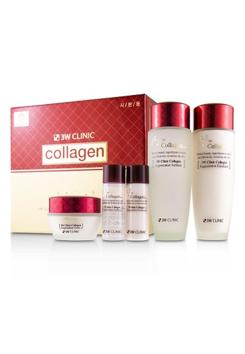 3W Clinic 3W CLINIC - 3W Clinic Collagen Skin Care Set: Softener 150ml + Emulsion 150ml + Cream 60ml + Softener 30ml + Emulsion 30ml 5pcs C1472BE9290F9DGS_1