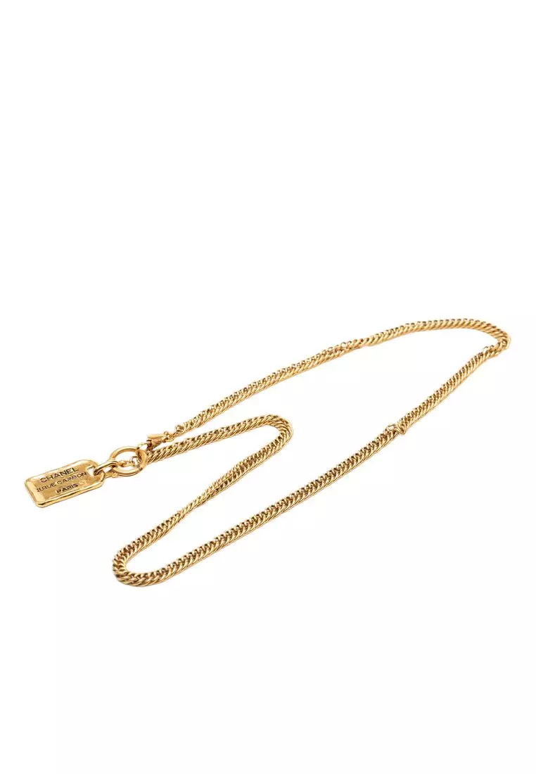 Chanel Pre-Loved Chanel Gold Plated 31 Rue Cambon Plaque Pendant