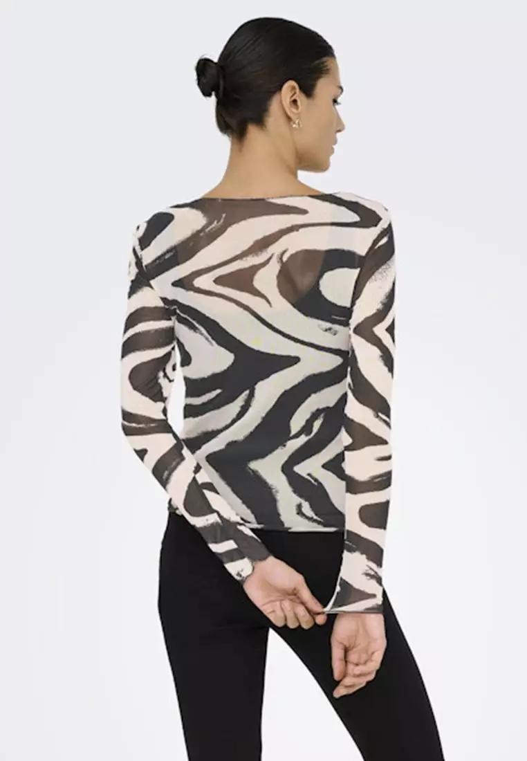 Long Sleeve Round Neck Jersey Top