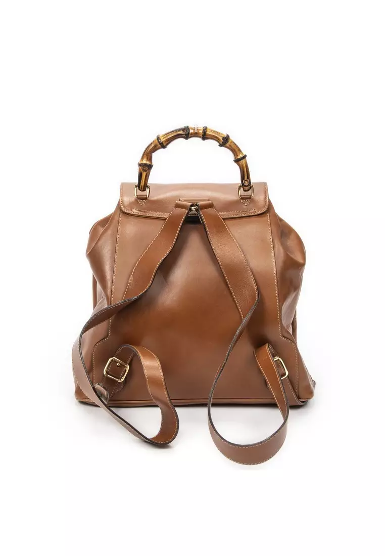 Pre-Loved Large Bamboo Backpack