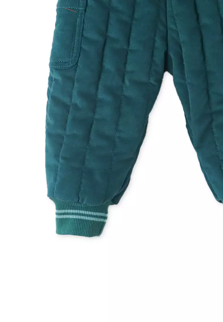 Baby Boys Fine Cords Quilted Joggers