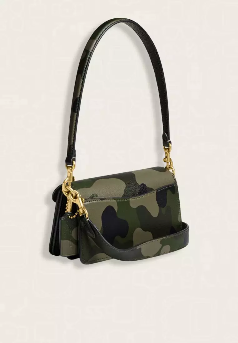 Coach Tabby Shoulder Bag 20 With Camo Print Green Multi