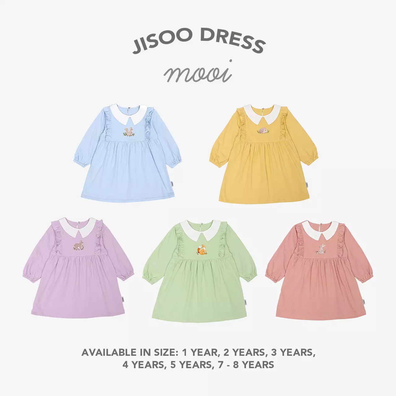 Mooi Dress Anak Perempuan Jisoo Dress - Tea Green