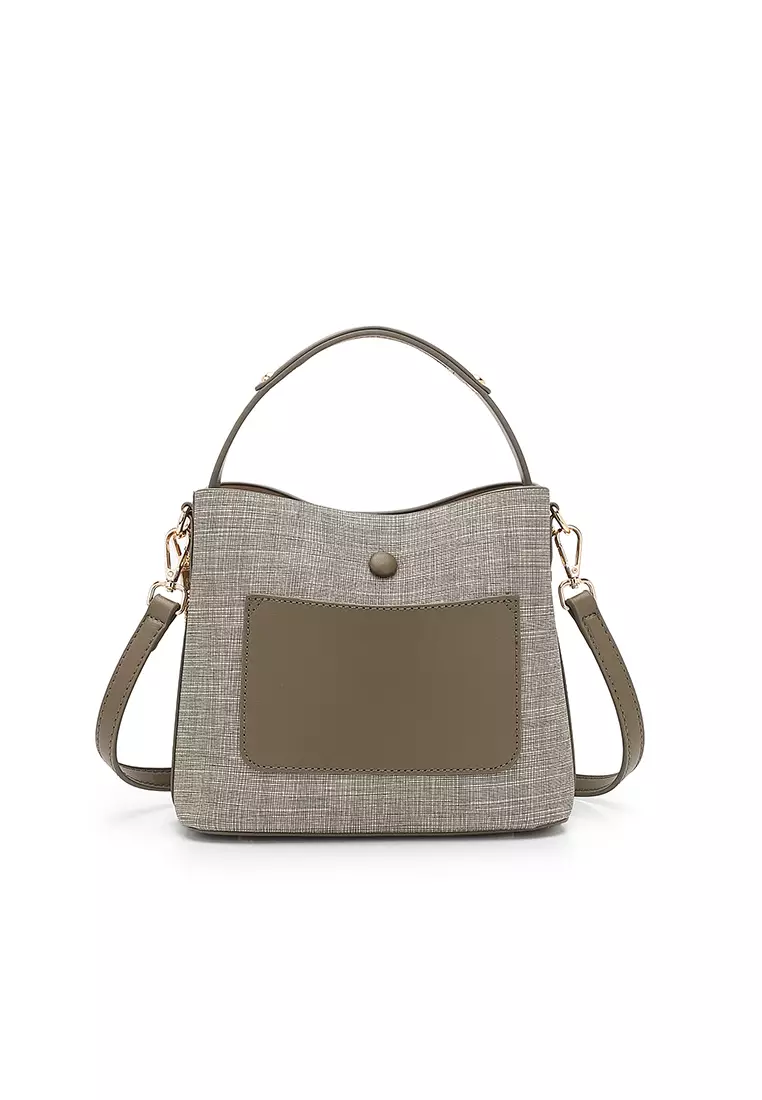 Women's Top Handle Bag / Sling Bag / Crossbody Bag - Fatigue