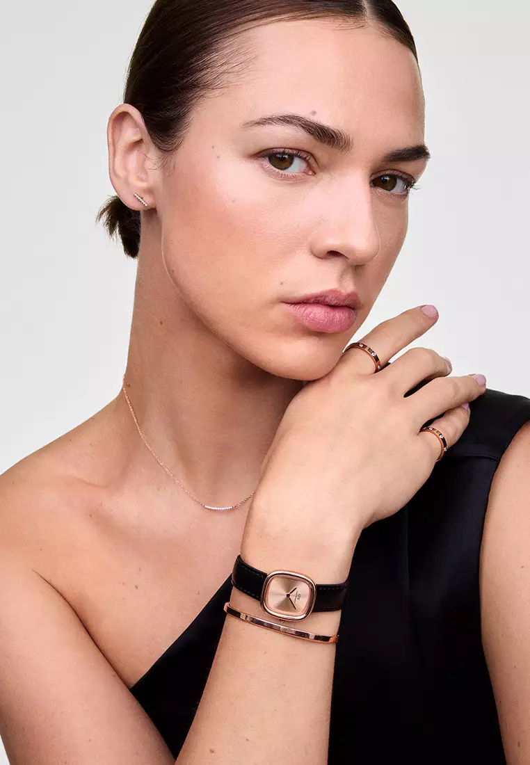 Classic Bangle Rose Gold Unisex Bangle for women and men stainless steel crystal Bracelet DW Official Authentic Original