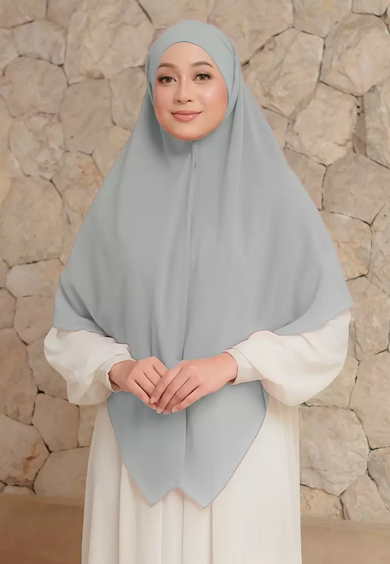 KHIBAN KHAIRA MAGNET PLUS NIQAB - SILVER GREY