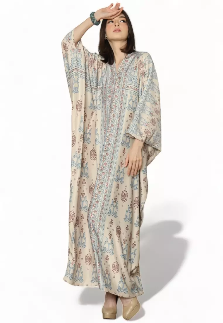 Kanzi Exclusive Long Sleeve Songket Kaftan