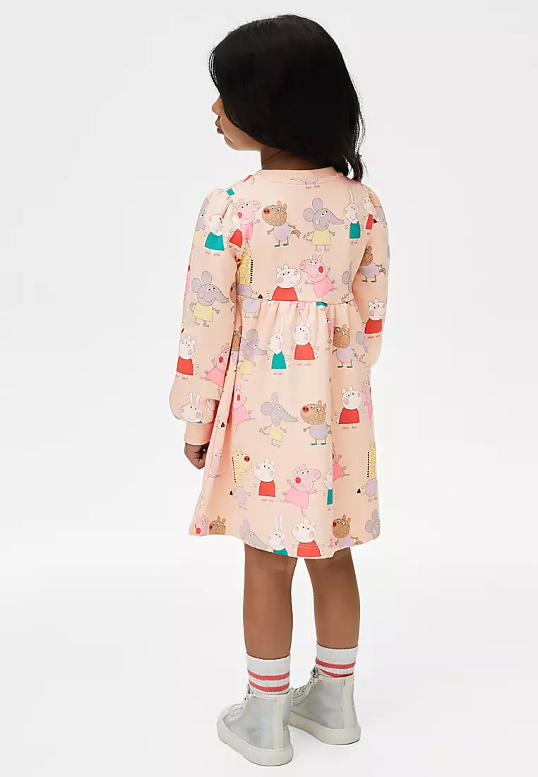 Cotton Rich Peppa Pig Sweatshirt Dress