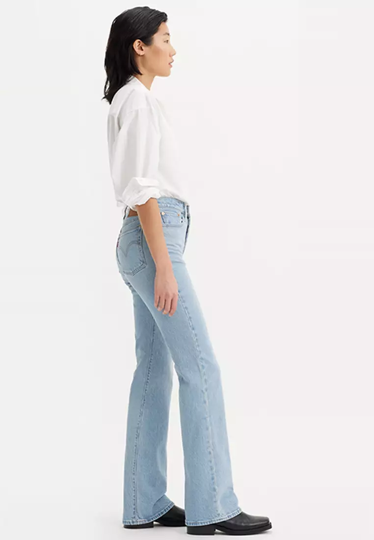 Levi's® Wedgie 高腰修身排釦直筒靴型牛仔褲 | 女裝