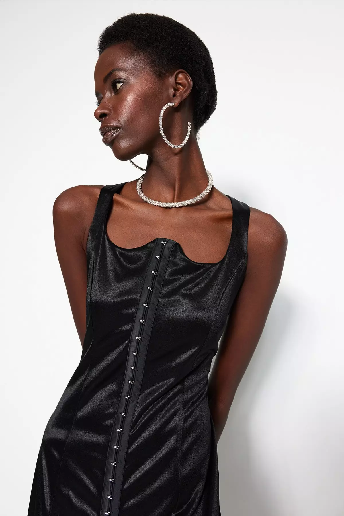 Black evening clearance skater dress