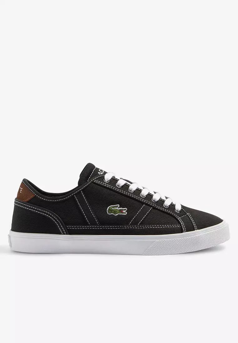 Lacoste textile trainers on sale