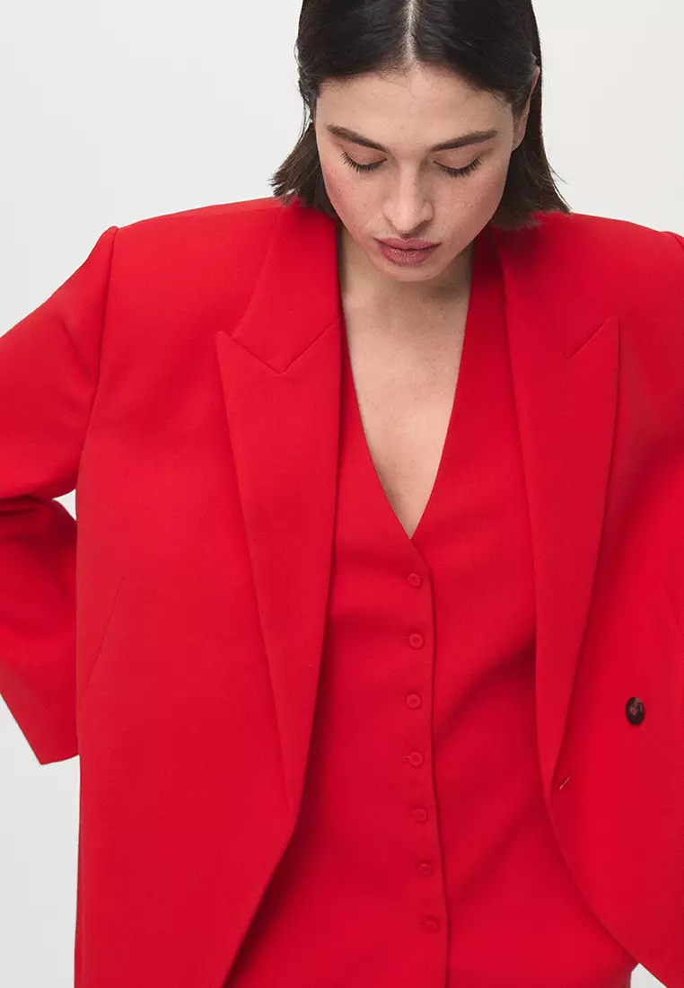 Suit Jacket With Scarf