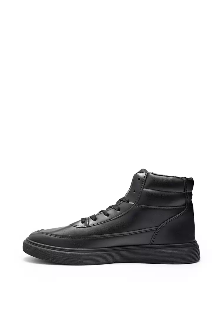 PAULMAY - Sepatu Sneakers pria Bogota High Black