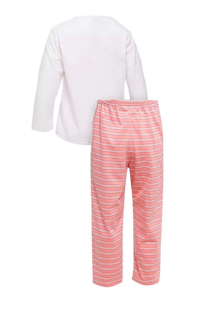 Pyjama Pijama Baju Tidur Kids Children Anak Cewek Baju Lengan Panjang Celana Panjang Sleepwear